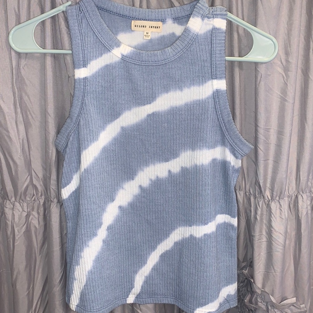 Gilded intent tie dye tank